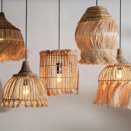 De Abaca Kwastjeshanger - Naturel - S