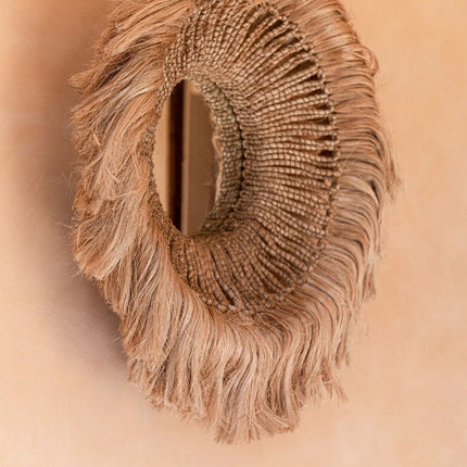 De Abaca Solomon Spiegel - Naturel