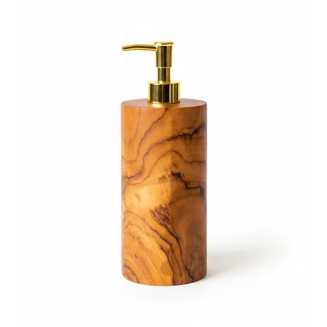De houten zeepdispenser - naturel