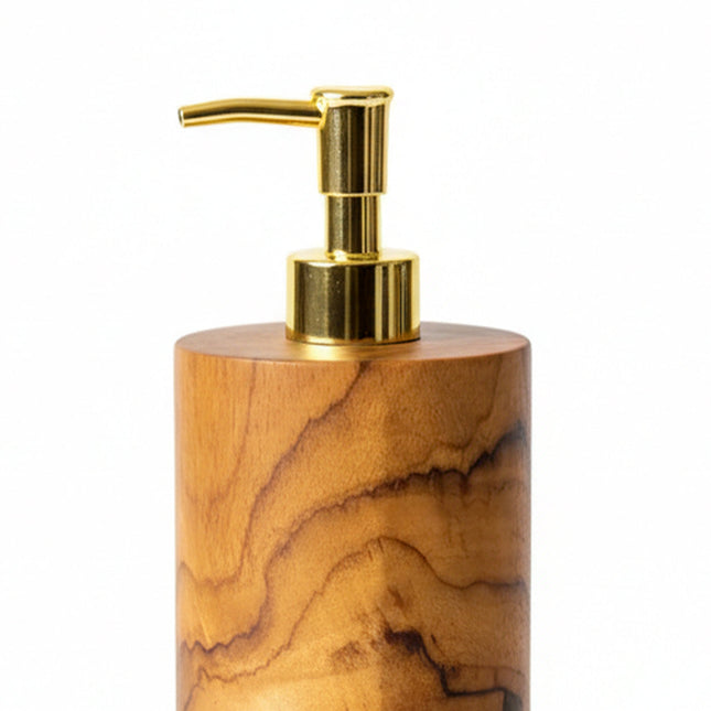 De houten zeepdispenser - naturel