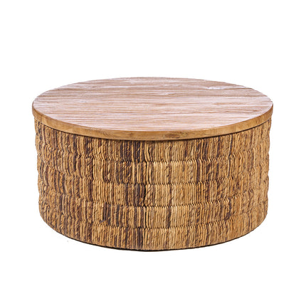 Abaca ronde Magani salontafel - naturel