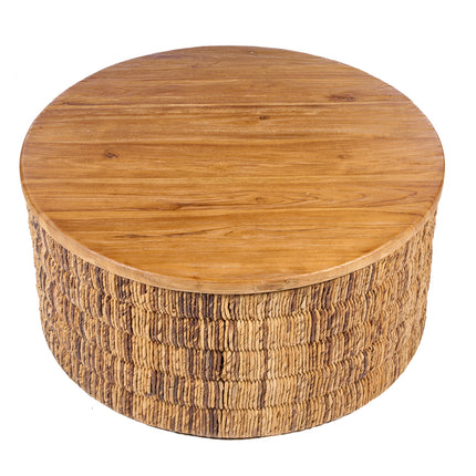 Abaca ronde Magani salontafel - naturel