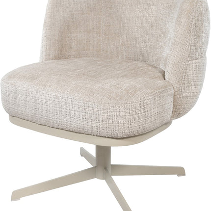 JLo eetkamerstoel - beige draaipoot 360 - Cremona - Taupe 04