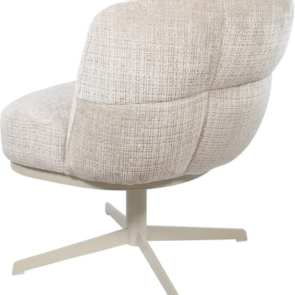 JLo eetkamerstoel - beige draaipoot 360 - Cremona - Taupe 04