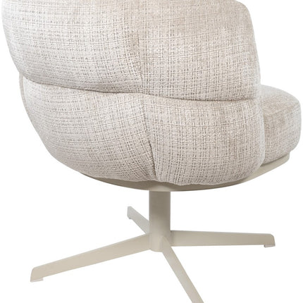 JLo eetkamerstoel - beige draaipoot 360 - Cremona - Taupe 04