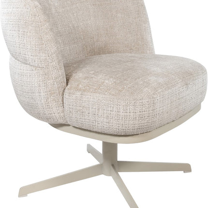 JLo eetkamerstoel - beige draaipoot 360 - Cremona - Taupe 04