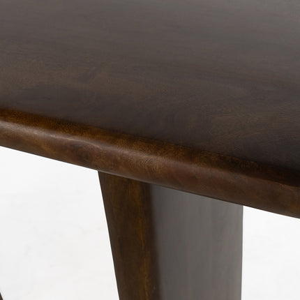 Lagos wandtafel 160, Mango donker walnoot