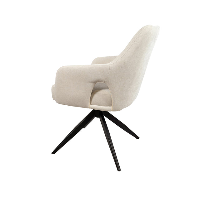 Marley eetkamerstoel - 360ARS - Storm - Ecru 02 (set van 2)