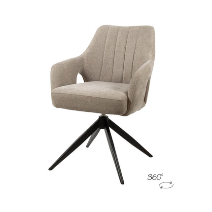 Marley eetkamerstoel - 360ARS - Storm - Liver 09 (set van 2)