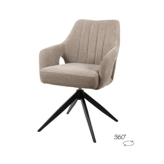 Marley eetkamerstoel - 360ARS - Storm - Liver 09 (set van 2)