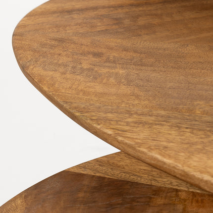 Hamburg salontafel ovaal 60, H32, glad naturel