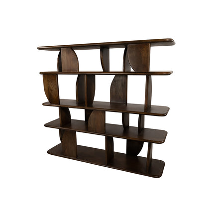 Oregano boekenkast 140, mango bruin walnoot