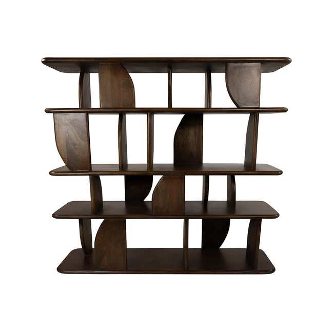 Oregano boekenkast 140, mango bruin walnoot