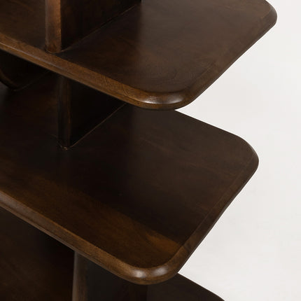 Oregano boekenkast 140, mango bruin walnoot