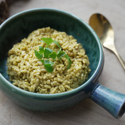 De Aqua-braadpan met handvat