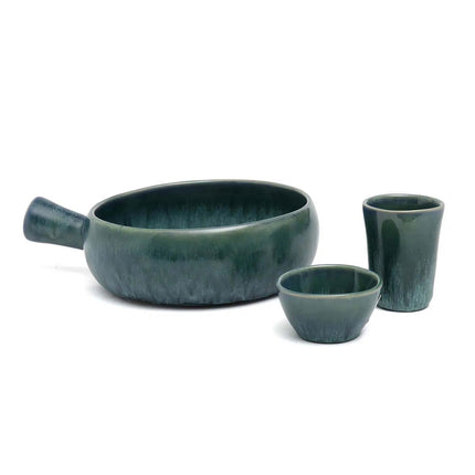 De Aqua-braadpan met handvat