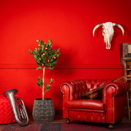 Sinaasappel kunstboom 130 cm - Mediterrane uitstraling