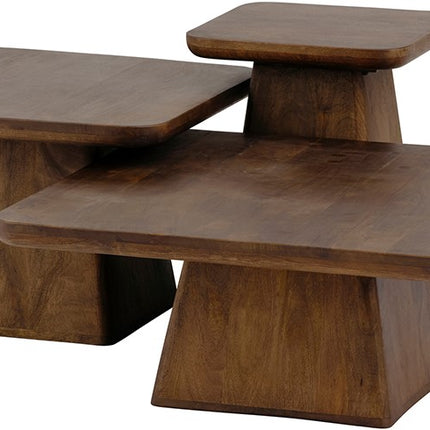 Bijzettafel 40, Mango Bruin Walnoot