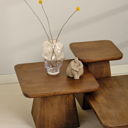 Bijzettafel 40, Mango Bruin Walnoot