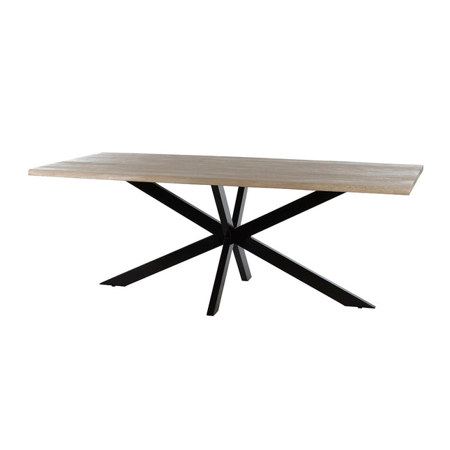 Eetkamertafel 180, acacia verweerd hout