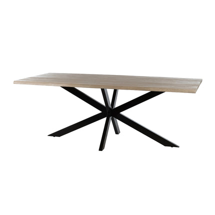 Eetkamertafel 210, acacia verweerd hout