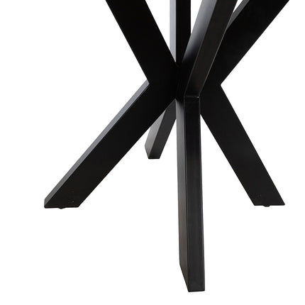 Eetkamertafel Ø130, Mango Glad Naturel