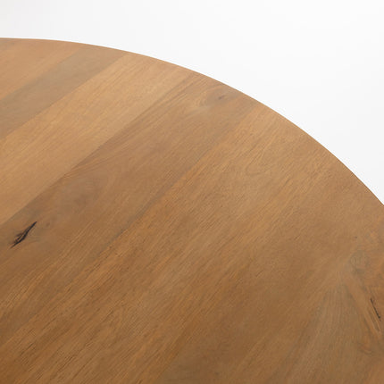 Eetkamertafel Ø150, Mango glad naturel