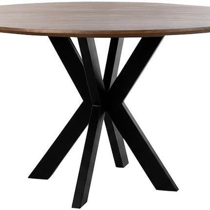 Eetkamertafel Ø150, Mango bruin walnoot