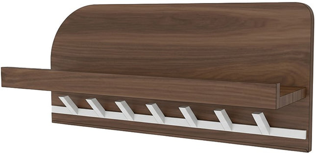 Bonaire kapstok 60 met plankje en 7 haken