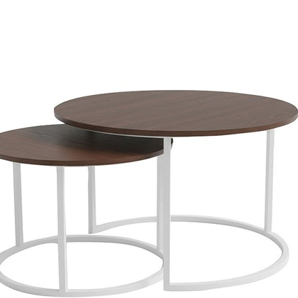 Barbados salontafel, rond, set van 2