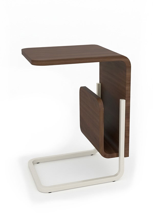 Belize laptoptafel met houten tijdschriftenhouder