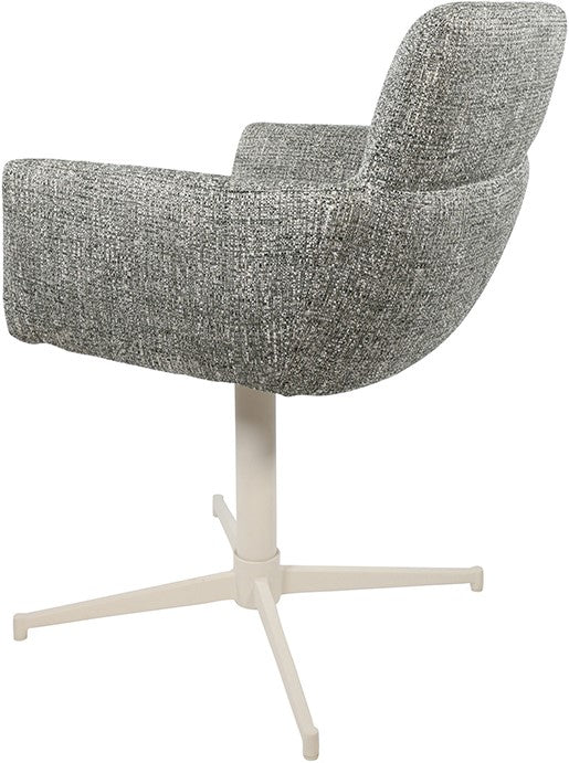 William armstoel - gebroken wit draaipoot 360° - Field - Groen 356 (set van 2)