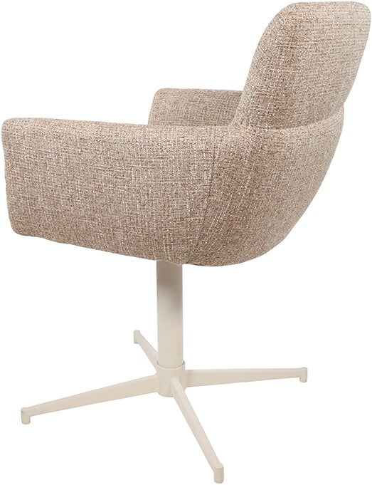 William armstoel - gebroken wit draaipoot 360° - Field - Hazel 170 (set van 2)