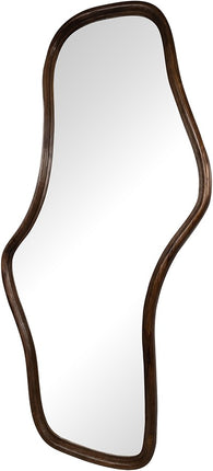 Wavy spiegel 160, mango mat walnoot