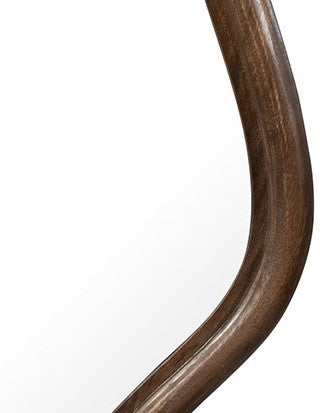 Wavy spiegel 160, mango mat walnoot