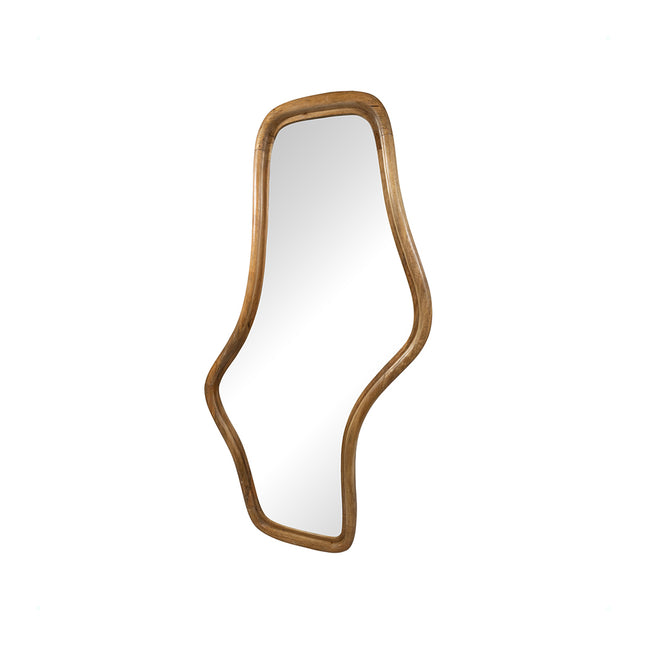 Golvende spiegel 121, glad naturel