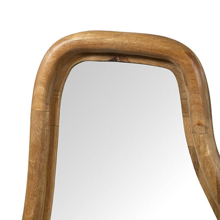 Golvende spiegel 121, glad naturel