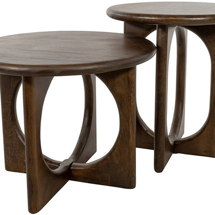 Salontafel Ø60, H46, mango-walnoot