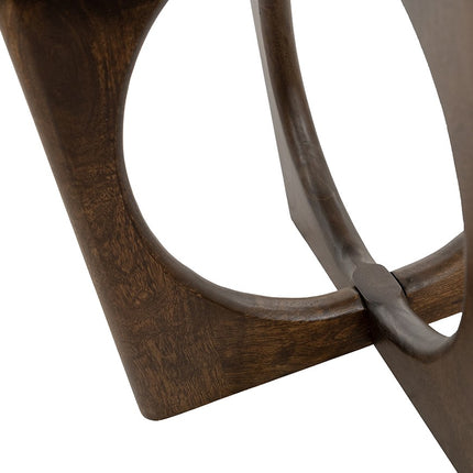 Salontafel Ø60, H46, mango-walnoot